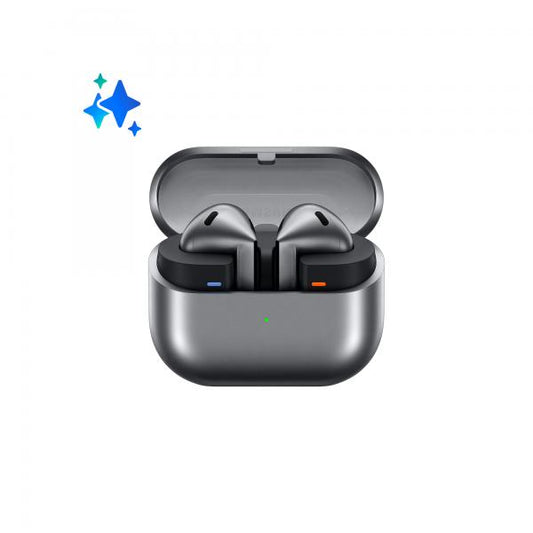 Samsung Galaxy Buds3 Auricolari AI open-type True Wireless, Audio Hi-Fi, Impermeabilità IP57, Silver [SM-R530NZAAITV]