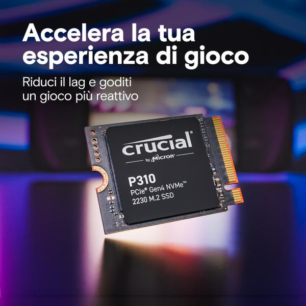 SSD Crucial P310 2TB PCIe Gen4 NVMe 2230 M.2 [CT2000P310SSD2]