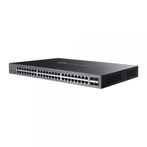 TP-Link - SG2452LP - Omada 52-Port Gigabit Smart Switch with 32-Port PoE+ PORT: 48 Gigabit Ports (32PoE+ and 16 Non-PoE), 4 Gigabit SFP Slots- SPEC: 32 802.3at/af, 230 W PoE Power, 1U 1 [SG2452LP]