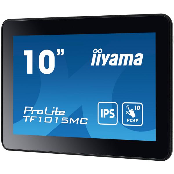 iiyama ProLite TF1015MC-B3 Monitor PC 25,6 cm (10.1") 1280 x 800 Pixel HD LED Touch screen Nero [TF1015MC-B3]