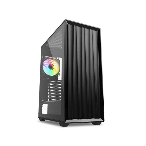 SHARKOON CASE ATX 2X U3, VIDRIO TEMPLADO, 3X 120, 1X VENTILADOR ARGB 120, CONTROLADOR ARGB NEGRO [VK3 RGB] 