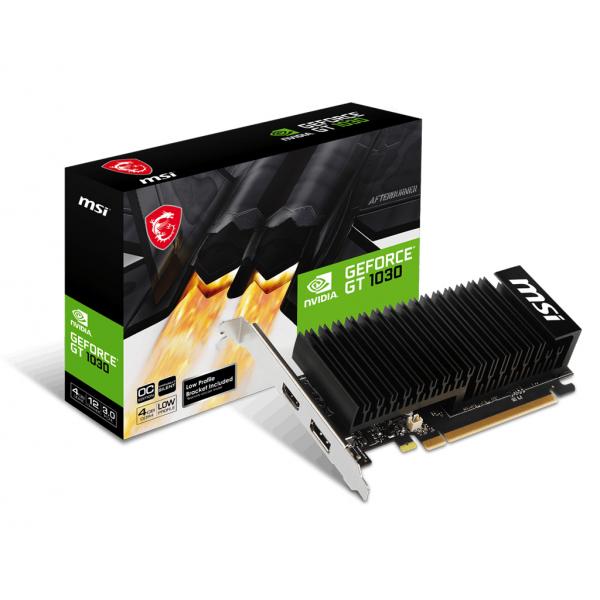 MSI GeForce GT 1030 4GHD4 LP OC NVIDIA 4 GB GDDR4 [GEFORCEGT10304GHD4LPOC]