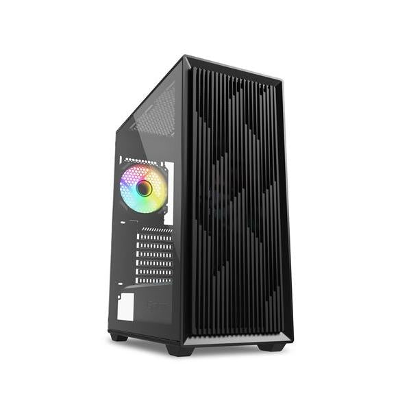 SHARKOON CASE ATX 2X U3, TEMPERED GLASS, 3X 120, 1X 120 ARGB FAN, ARGB CONTROLLER NERO [VK2 RGB]