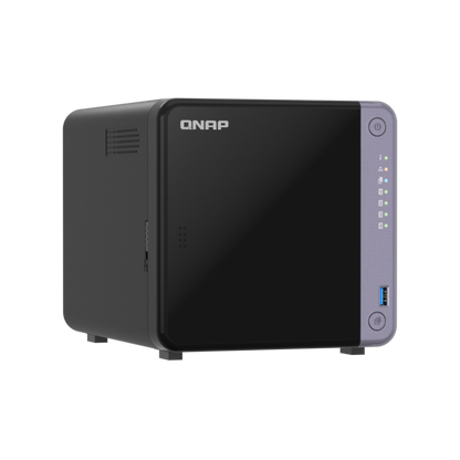 -QNAP NAS - 4-bay 3.5" desktop NAS, AL524 4C 2.0GHz, 4GB DDR4 RAM (max 16GB), 1 x 10GbE SFP+, 2 x 2.5GbE, 1 x PCIe Gen3, 2 x USB 3.2 Gen1 - PROMO FINO AD ESAURIMENTO STOCK TS-432X-4G [TS-432X-4G]