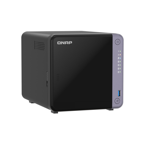 -QNAP NAS - 4-bay 3.5" desktop NAS, AL524 4C 2.0GHz, 4GB DDR4 RAM (max 16GB), 1 x 10GbE SFP+, 2 x 2.5GbE, 1 x PCIe Gen3, 2 x USB 3.2 Gen1 - PROMO FINO AD ESAURIMENTO STOCK TS-432X-4G [TS-432X-4G]