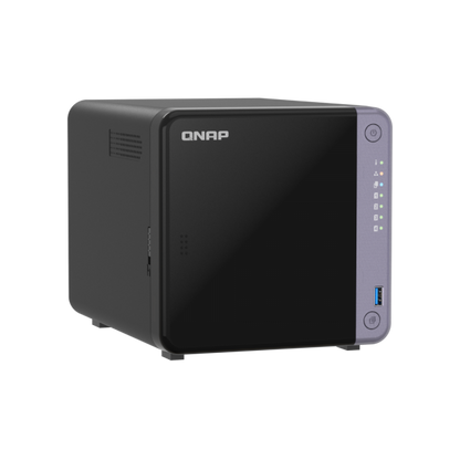 -QNAP NAS - 4-bay 3.5" desktop NAS, AL524 4C 2.0GHz, 4GB DDR4 RAM (max 16GB), 1 x 10GbE SFP+, 2 x 2.5GbE, 1 x PCIe Gen3, 2 x USB 3.2 Gen1 - PROMO FINO AD ESAURIMENTO STOCK TS-432X-4G [TS-432X-4G]