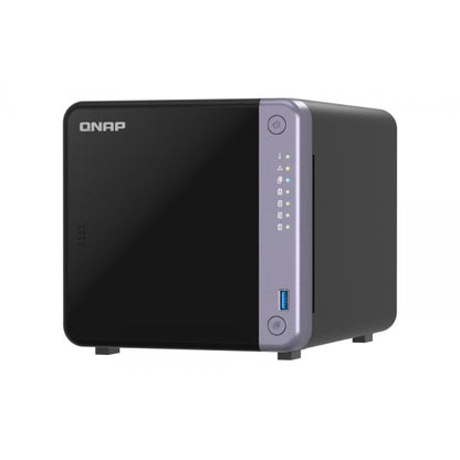 QNAP NAS - 4-BAY 3.5" DESKTOP NAS, AL524 4C 2.0GHZ, 4GB DDR4 RAM (MAX 16GB), 1 X 10GBE SFP+, 2 X 2.5 [TS-432X-4G]