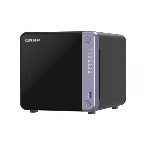 -QNAP NAS - 4-bay 3.5" desktop NAS, AL524 4C 2.0GHz, 4GB DDR4 RAM (max 16GB), 1 x 10GbE SFP+, 2 x 2.5GbE, 1 x PCIe Gen3, 2 x USB 3.2 Gen1 - PROMO FINO AD ESAURIMENTO STOCK TS-432X-4G [TS-432X-4G]