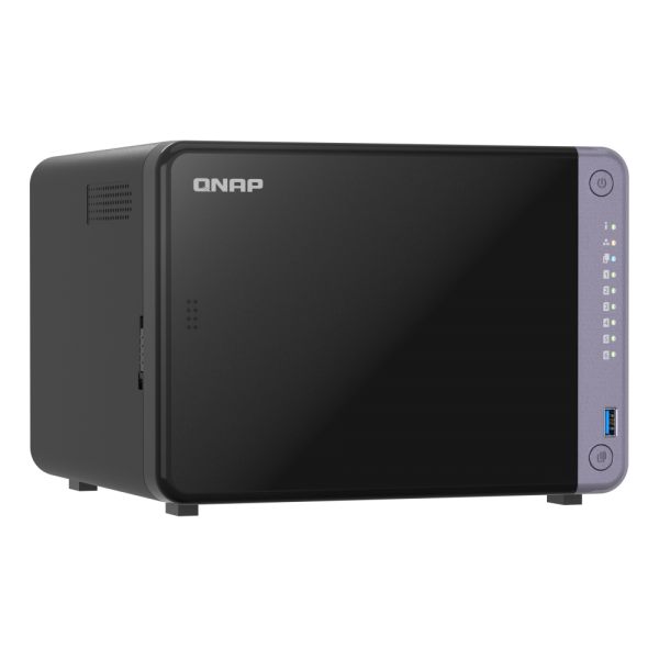 -QNAP NAS - 6-bay 3.5" desktop NAS, AL524 4C 2.0GHz, 4GB DDR4 RAM (max 16GB), 2 x 10GbE SFP+, 2 x 2.5GbE, 1 x PCIe Gen3, 2 x USB 3.2 Gen1 - PROMO FINO AD ESAURIMENTO STOCK TS-632X-4G [TS-632X-4G]