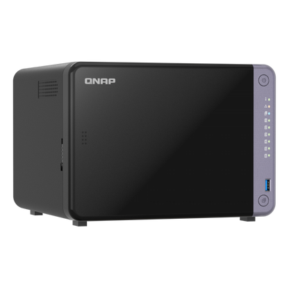 -QNAP NAS - 6-bay 3.5" desktop NAS, AL524 4C 2.0GHz, 4GB DDR4 RAM (max 16GB), 2 x 10GbE SFP+, 2 x 2.5GbE, 1 x PCIe Gen3, 2 x USB 3.2 Gen1 - PROMO FINO AD ESAURIMENTO STOCK TS-632X-4G [TS-632X-4G]