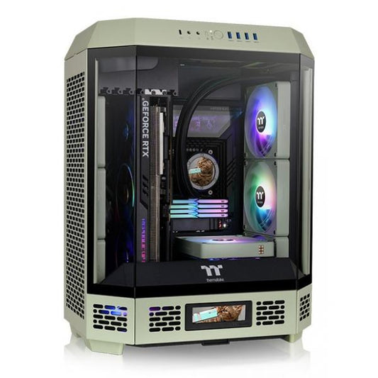 THERMALTAKE CASE M.TOWER THE TOWER 600 MATCHA GREEN 2xFAN TG [CA-1Z1-00MEWN-00]