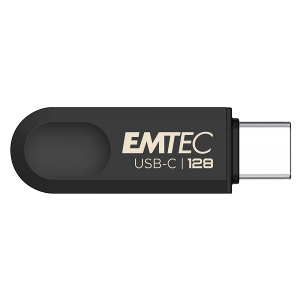 Unidad flash USB Emtec C280 128 GB USB tipo C 3.2 Gen 1 (3.1 Gen 1) Negro [ECMMD128GC283]