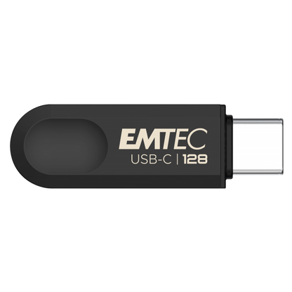 Unidad flash USB Emtec C280 128 GB USB tipo C 3.2 Gen 1 (3.1 Gen 1) Negro [ECMMD128GC283]