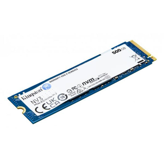 KINGSTON SSD INTERNO NV3 NVM 500GB M,2 PCIe 4,0 R/W 3500/2100 [SNV3S/500G]