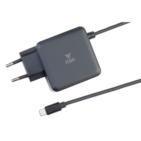 ITEK ALIMENTATORE UNIV. NOTEBOOK 65W USB-C GaN SUPER SLIM [ITNBAWC65]