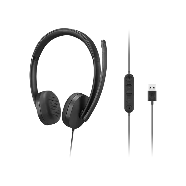 Lenovo 4XD1P83425 auriculares con cable y cascos con auricular Música y Llamadas USB tipo A Negro [4XD1P83425] 