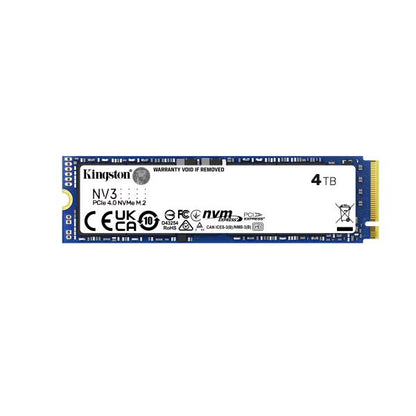 KINGSTON SSD INTERNO NV3 4TB M,2 2280 PCIE 4,0 X4 NVME R/W 3500/2800 [SNV3S/4000G]