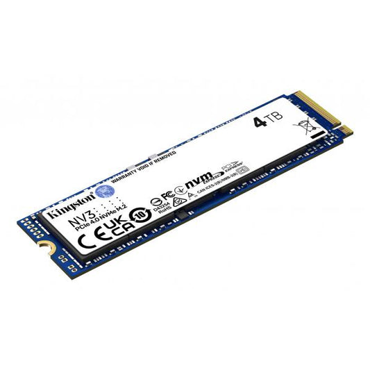 KINGSTON SSD INTERNO NV3 4TB M,2 2280 PCIE 4,0 X4 NVME R/W 3500/2800 [SNV3S/4000G]