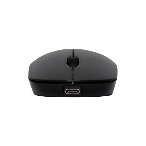 VULTECH MOUSE WIRELESS 1600DPI, NERO, SILENZIOSO,BATTERIEA INTEGRATA RICARICABILE,ATTACCO TYPE C [MW-09N]