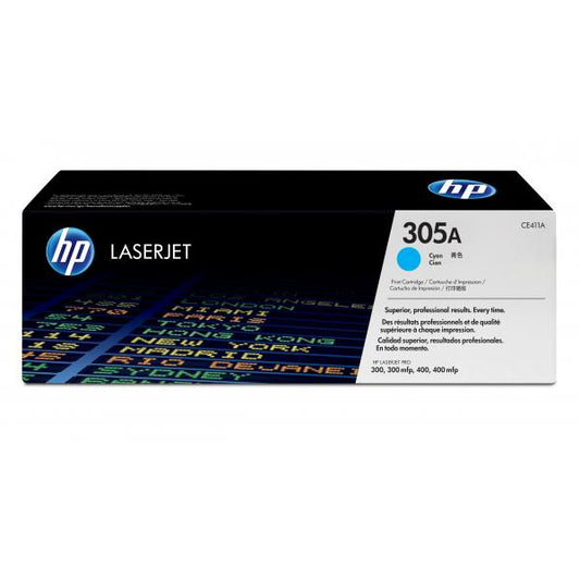 HP TONER CIANO PER M351/451/375/475 LJ PRO300/400 2600PAG, 305A [CE411A]