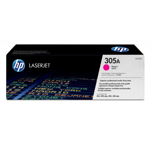 HP TONER MAGENTA PER M351/451/375/475 LJ PRO300/400 2600PAG, 305A [CE413A]