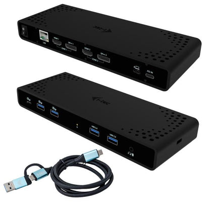 Estación de acoplamiento universal USB-C, USB-A. MONITOR DUAL 4K+PD85W [CADUA4KDOCKPDB]