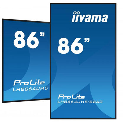 Iiyama ProLite 86 inch - 4K Ultra HD Professional Digital Signage Display - 3840x2160 [LH8664UHS-B2AG]