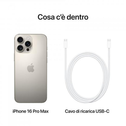 Apple iPhone 16 Pro Max 256GB Titanio Naturale [MYWY3QL/A]