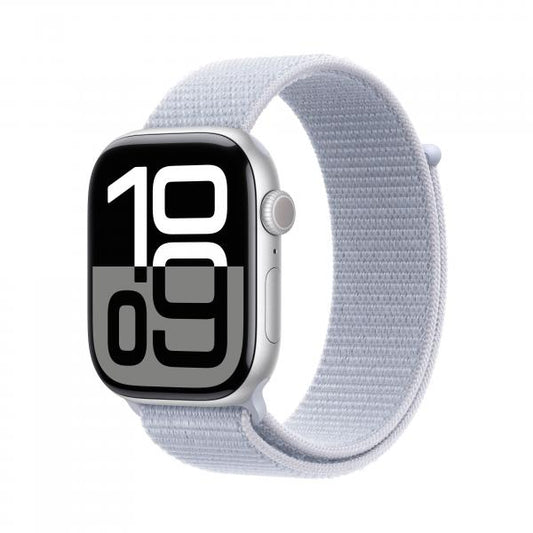 APPLE WATCH SERIES 10 GPS 46MM CAJA DE ALUMINIO PLATA CON LOOP SPORT NUBE AZUL [MWWN3QL/A]