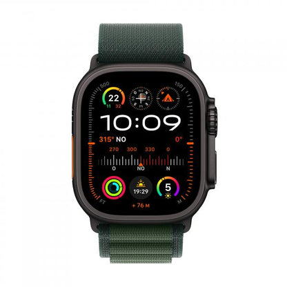 APPLE WATCH ULTRA 2 GPS + CELLULAR 49MM CAJA DE TITANIO NEGRO CON ALPINE LOOP VERDE OSCURO - PEQUEÑO [MX4Q3TY/A]