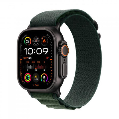 APPLE WATCH ULTRA 2 GPS + CELLULAR 49MM CAJA DE TITANIO NEGRO CON ALPINE LOOP VERDE OSCURO - PEQUEÑO [MX4Q3TY/A]