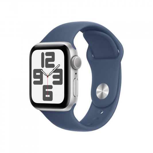 APPLE WATCH SE GPS 40MM CAJA DE ALUMINIO PLATA CON CORREA DEPORTIVA DE DENIM - S/M [MXEC3QL/A]