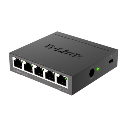 D-LINK SWITCH 5 PORTE GIGABIT CASE METALLICO [DGS-105]