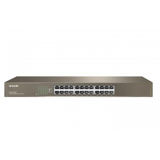 TENDA SWITCH 24 PORTE GIGABIT 10/100/1000, CAPACITA SWITCHING 48GBPS, PROTEZIONE FULMINI 6KV [TEG1024G]