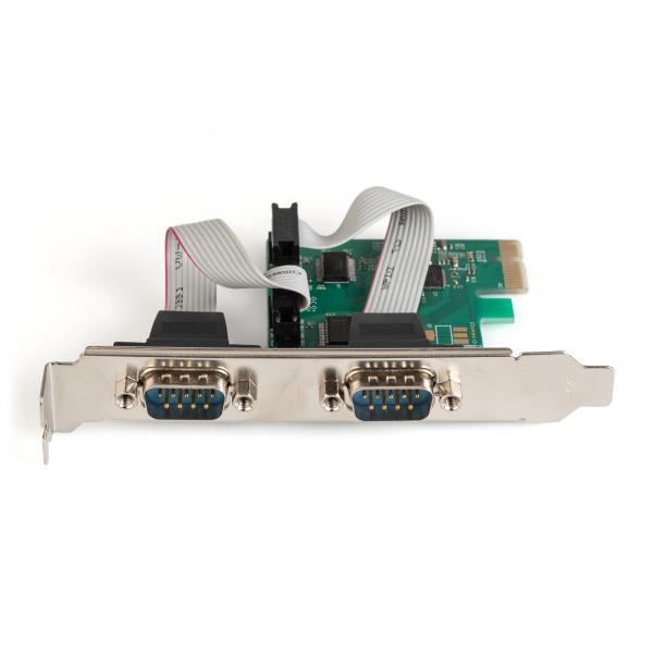 Digitus Serial I/O RS232 PCIexpress Add-On card 2-port - incl. low profile - chipset:ASIX99100 [DS-30000-1]