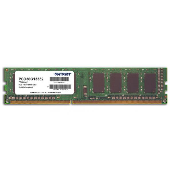 PATRIOTA RAM DIMM 8GB DDR3 1333MHZ CL9 [PSD38G13332] 