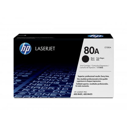 HP TONER NERO PER M401/M425 2700PAG, 80A [CF280A]