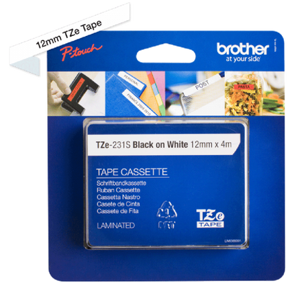 Brother TZE231S nastro per etichettatrice Nero su bianco TZe [TZE231S2]