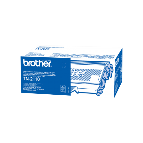 Brother TN-2110 cartucho de tóner 1ud Original Negro [TN2110]