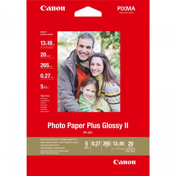 Canon Carta fotografia lucida PP-201 II Plus 5x7" - 20 fogli [2311B018]