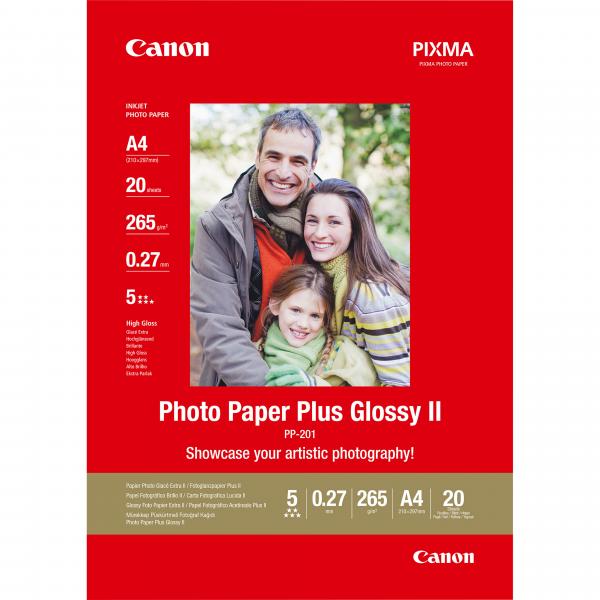 Canon carta fotografica Plus Glossy II PP-201 A4 - 20 fogli [2311B019]