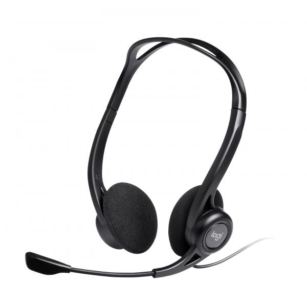 Logitech 960 USB Auriculares para computadora Auriculares con cable Auriculares Música y llamadas Negro [981-000100] 