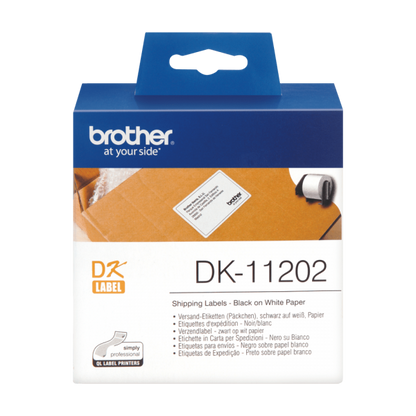 BROTHER DK11202 MULTIPURPOSE ADHESIVE LABELS 300 62X100 mm WHITE [DK11202]