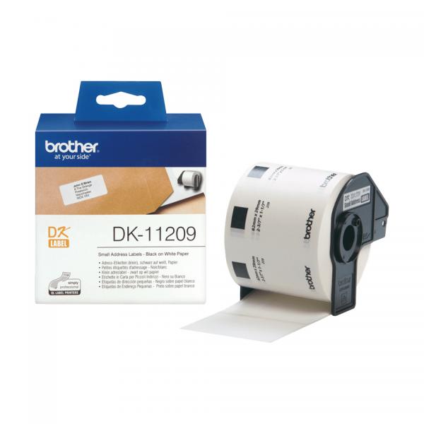 Brother DK-11209 nastro per etichettatrice Nero su bianco [DK11209]