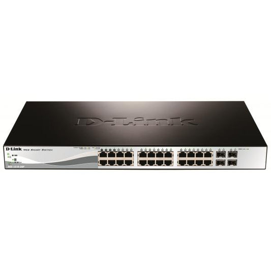 D-Link DGS-1210-28P switch di rete Gestito L2 Gigabit Ethernet (10/100/1000) Supporto Power over Ethernet (PoE) 1U [DGS-1210-28P]