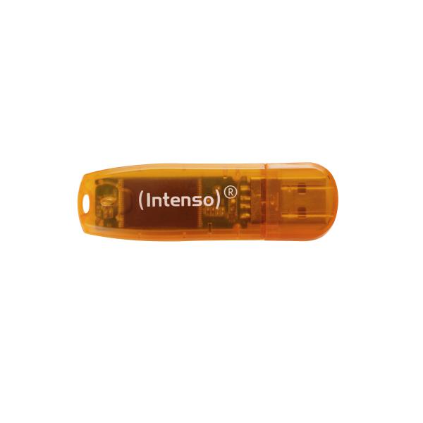 INTENSO PEN DISK RAINBOW LINE 64GB ORANGE USB 2.0 [3502490]