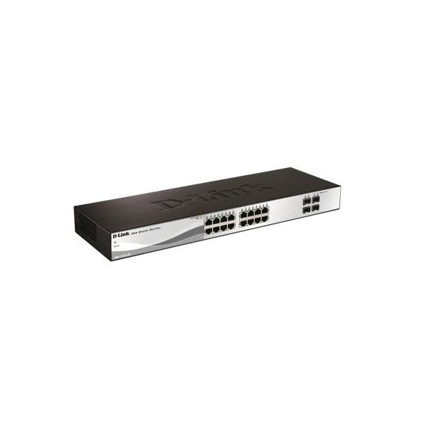 D-LINK SWITCH 16 PORTE GIGABIT + 4 PORTE SFP SMART+ [DGS-1210-20]