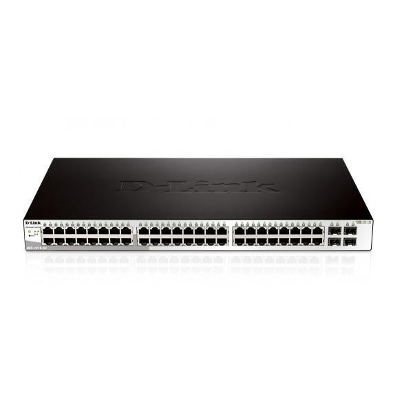 SWITCH D-LINK 48 PUERTOS GIGABIT + 4 PUERTOS SFP SMART+ [DGS-1210-52] 