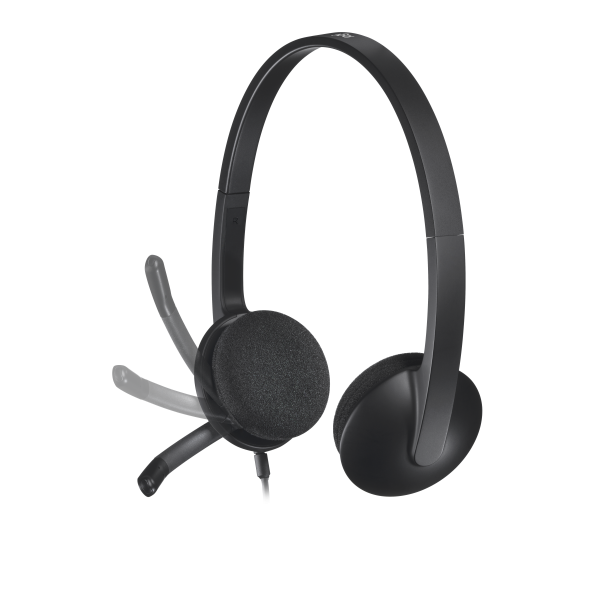 Logitech H340 Auriculares supraaurales con cable Office USB tipo A Negro [981-000475]