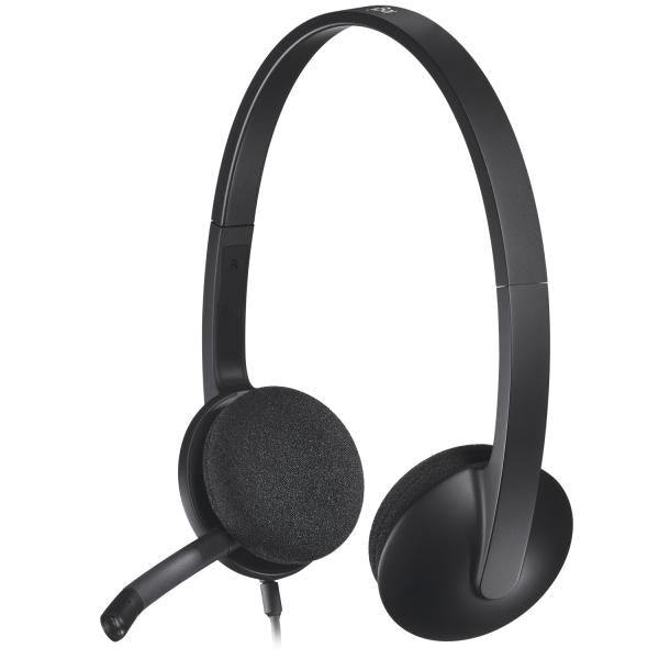 Logitech H340 Auriculares supraaurales con cable Office USB tipo A Negro [981-000475]